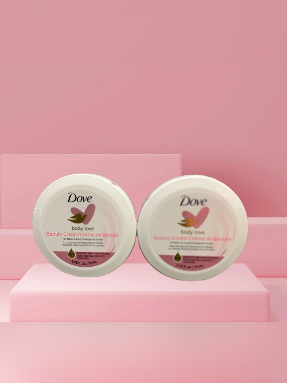 Dove Body Love Beauty Cream - Pink Nourishing Moisturizer set
